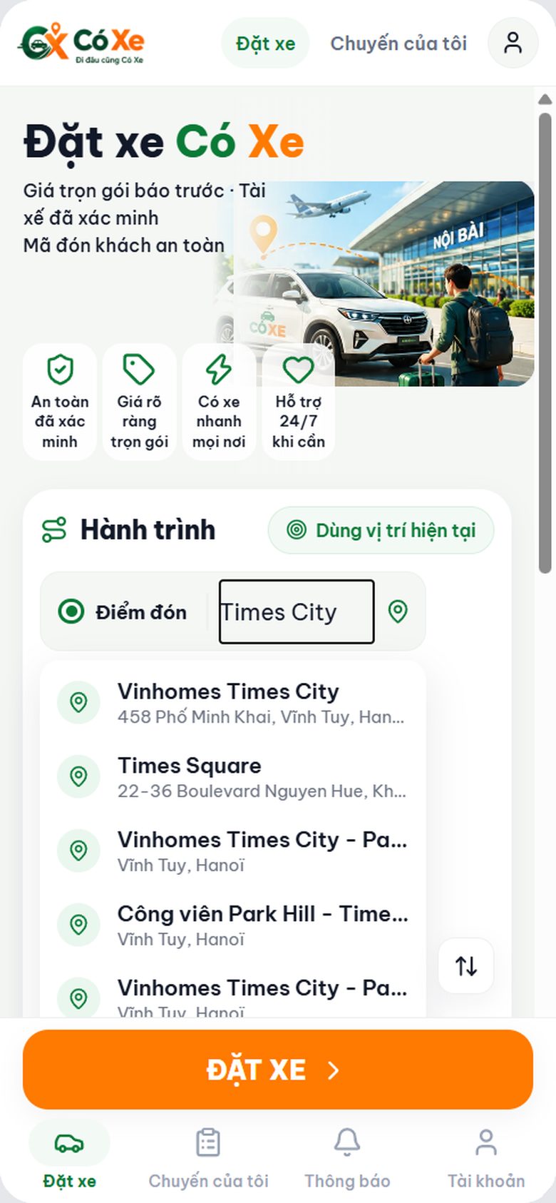 Gợi ý địa điểm